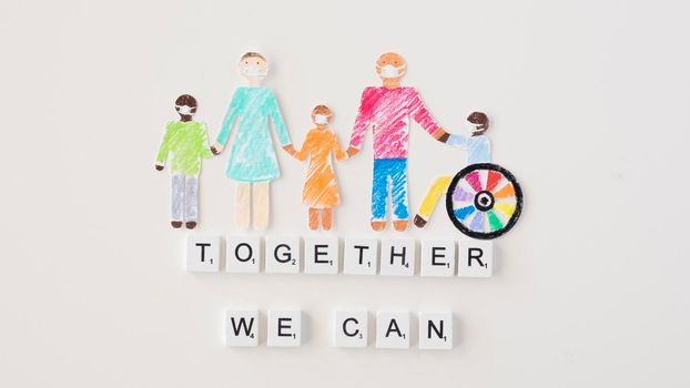 together we can help concept. High resolution photo