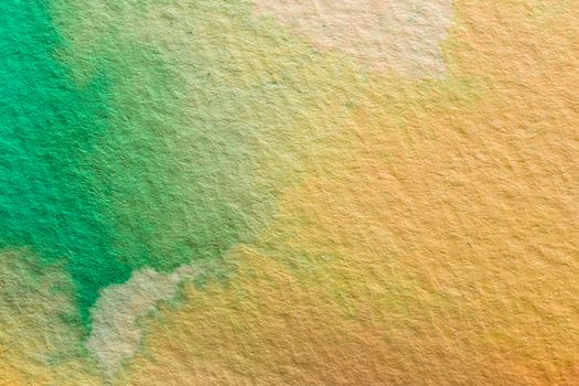 abstract watercolor orange green background. High resolution photo