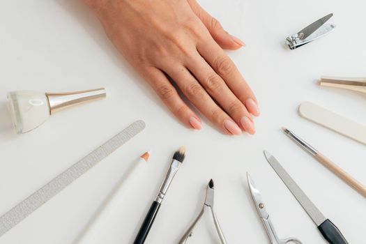 healthy beautiful manicure tools. Beautiful photo