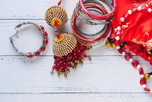 jewelry, pendant and chain on table