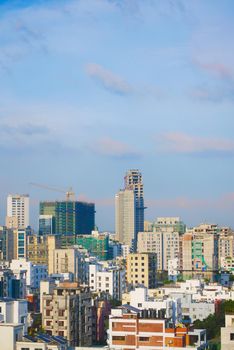 dhaka city buildings at sunny day .