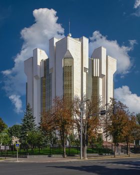 Chisinau, Moldova – 12.09.2021. Sector Court Center in Chisinau, Moldova, on a sunny autumn day