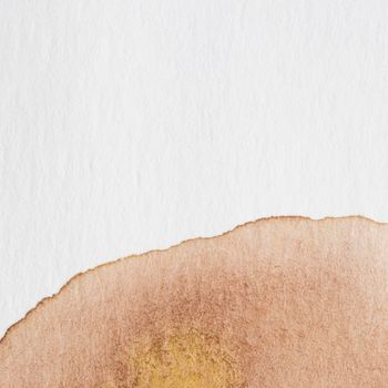 abstract watercolour background with brown splatter aquarelle paint. High resolution photo