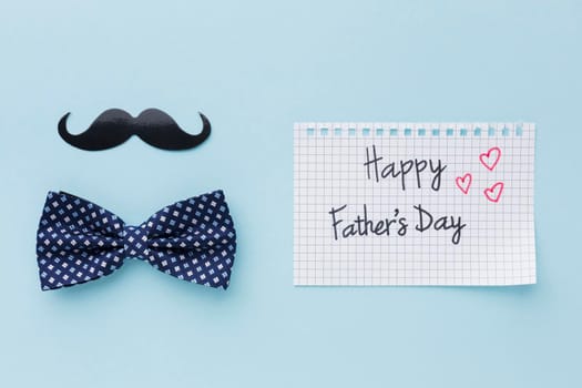 father s day concept with moustache. Beautiful photo