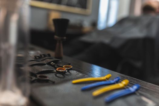 hairclips scissors bag. Beautiful photo