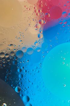 circular bubbles colorful textured backdrop. High resolution photo