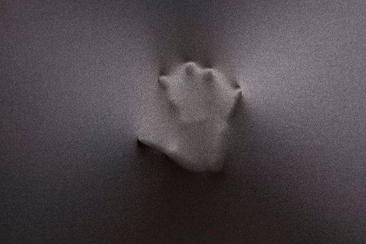 imprint hand fabric. Beautiful photo