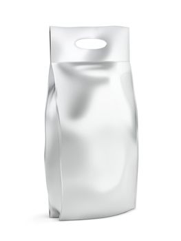 Blank washing powder bag, isolated on white background