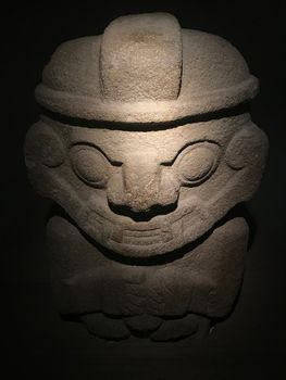 Sculpture of peace at the Museu do Ouro in Bogota, Colombia.