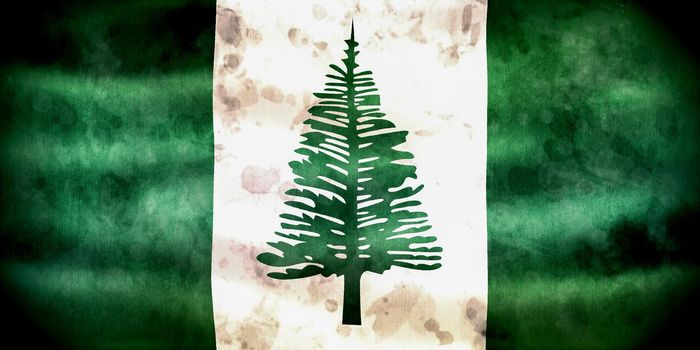 Norfolk Island flag - realistic waving fabric flag