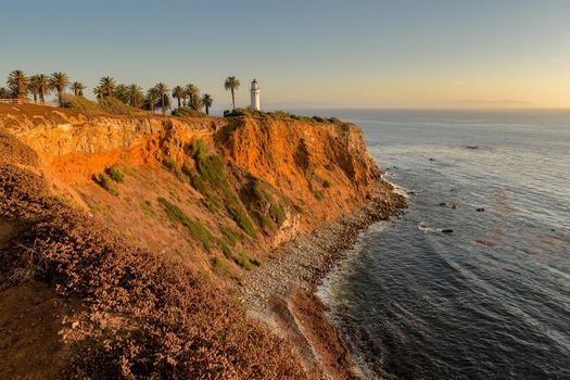 California Point Vincente Lighthouse California at golden hour