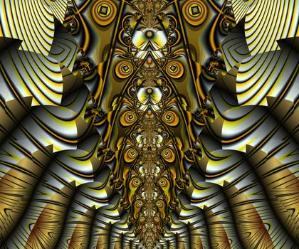 Computer generated abstract colorful fractal artwork for creative design, art, home decoration and entertainment