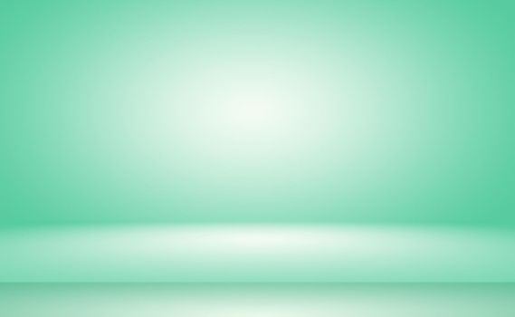 Green gradient abstract background empty room with space for your text and picture