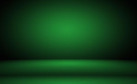 Green gradient abstract background empty room with space for your text and picture