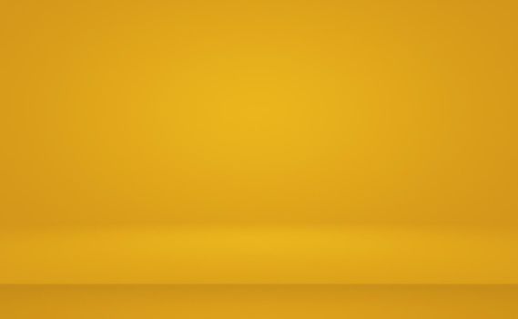 Abstract Luxury Gold yellow gradient studio wall, well use as background,layout,banner and product presentation