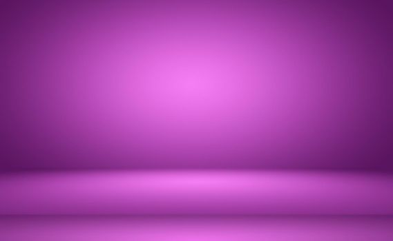 Studio Background Concept - abstract empty light gradient purple studio room background for product. Plain Studio background