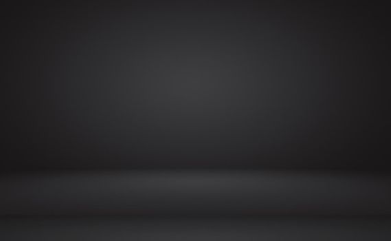 Abstract luxury blur dark grey and black gradient, used as background studio wall for display your products