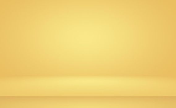 Abstract Luxury Gold yellow gradient studio wall, well use as background,layout,banner and product presentation