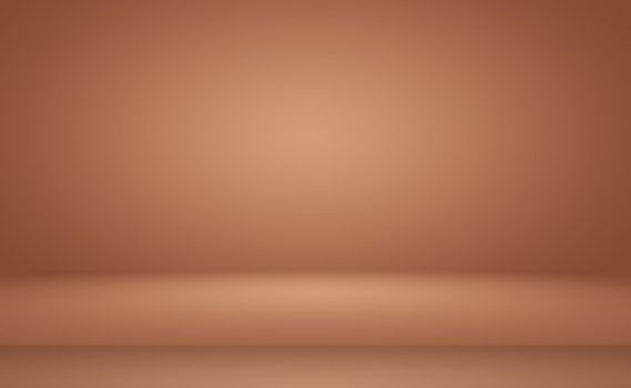 Abstract Smooth Brown wall background layout design,studio,room,web template,Business report with smooth circle gradient color.