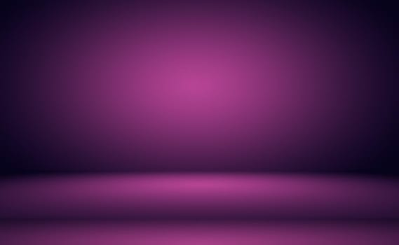 Studio Background Concept - abstract empty light gradient purple studio room background for product. Plain Studio background