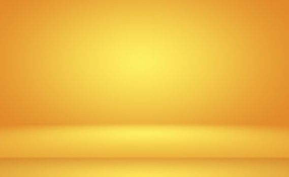 Abstract Luxury Gold yellow gradient studio wall, well use as background,layout,banner and product presentation