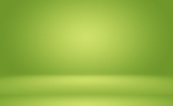 Green gradient abstract background empty room with space for your text and picture