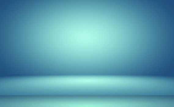 Abstract Luxury gradient Blue background. Smooth Dark blue with Black vignette Studio Banner