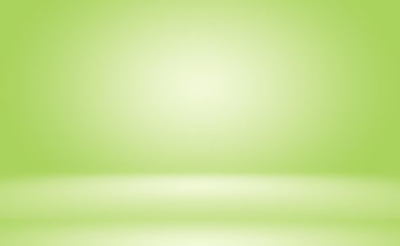 Green gradient abstract background empty room with space for your text and picture