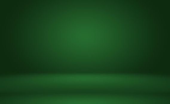 Green gradient abstract background empty room with space for your text and picture