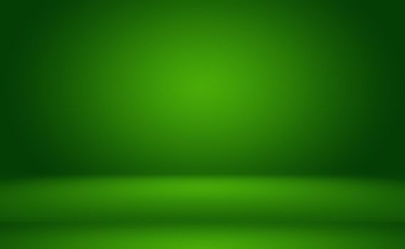 Green gradient abstract background empty room with space for your text and picture