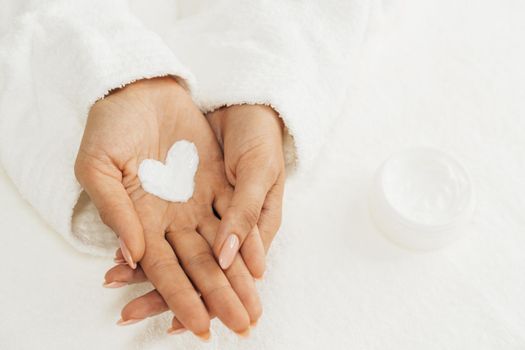 nail hygiene care cream heart shape. Resolution and high quality beautiful photo