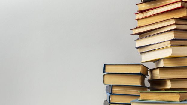 beautiful arrangement different books 3. Resolution and high quality beautiful photo