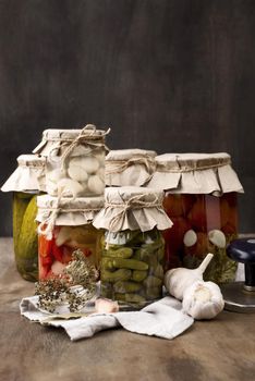 pickled vegetables arrangement. Resolution and high quality beautiful photo