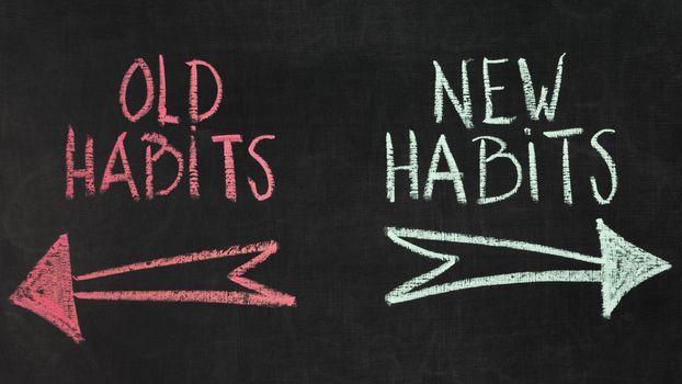 old new habits concept. Resolution and high quality beautiful photo