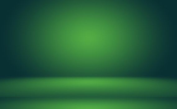 Green gradient abstract background empty room with space for your text and picture