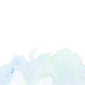 blue green mixed watercolor stain white backdrop. Resolution and high quality beautiful photo