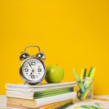 clock books with defocused background. Resolution and high quality beautiful photo