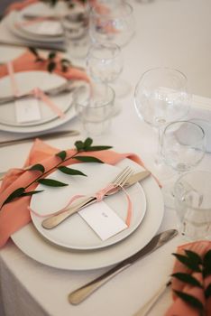 elegant wedding decorations made of natural flowers and green elements