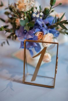 elegant wedding decorations made of natural flowers and green elements