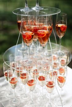 wedding glasses for wine and champagne from crystal