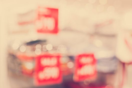 Blurred of fashion zone at shopping mall at women fashion zone