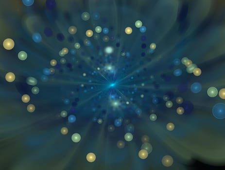 Imaginatory lush fractal texture image abstract background