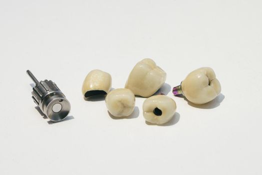 Dental zirconium implants for orthopedic screwdriver.