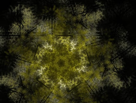 Imaginatory lush fractal texture image abstract background