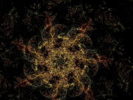 Imaginatory lush fractal texture image abstract background