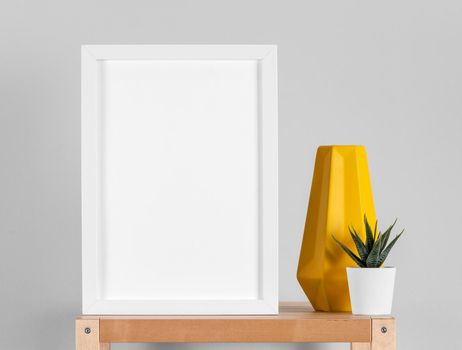 mock up frames table. High resolution photo