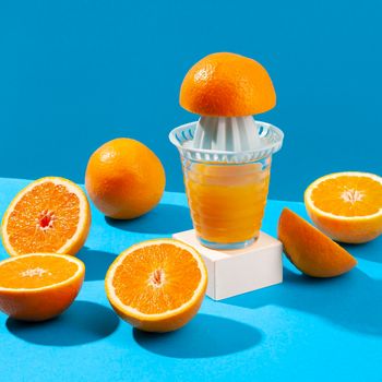 juice maker oranges. High resolution photo