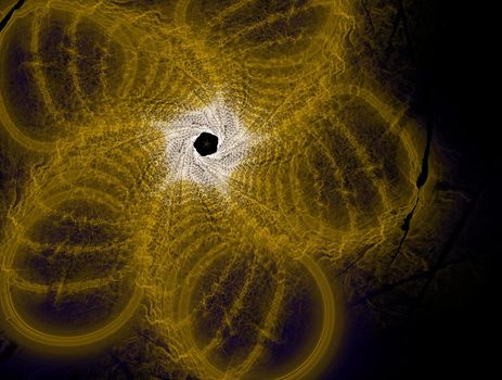 Imaginatory lush fractal texture image abstract background