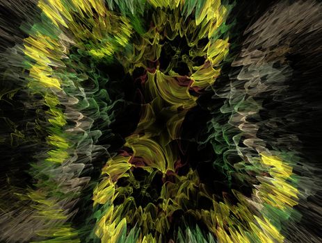 Imaginatory lush fractal texture image abstract background