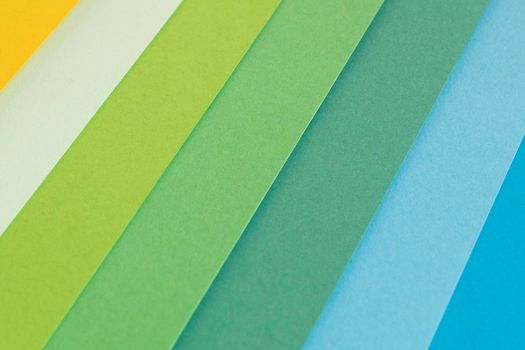 layers gradient green colored papers. High resolution photo